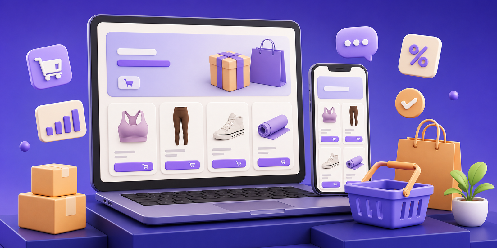 Connected ecommerce storefront for selling products